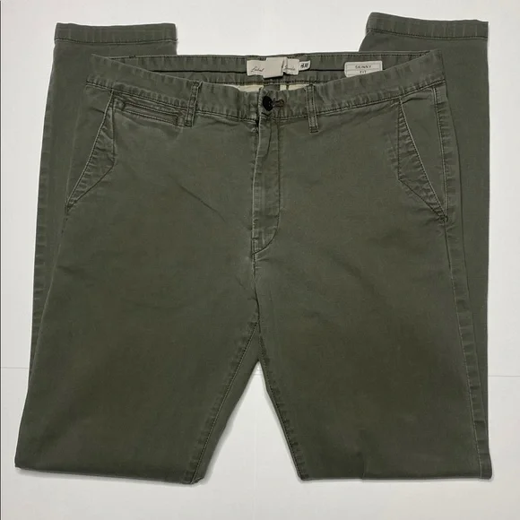 Olive Green Skinny Fit Khaki - Picture 2 of 9